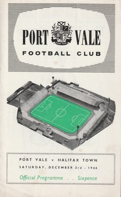 Port Vale v Halifax Town 03-Dec-1966