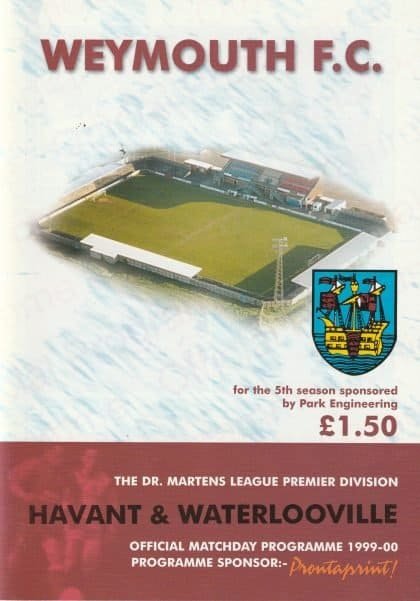 Weymouth v Havant & Waterlooville  04-Mar-2000