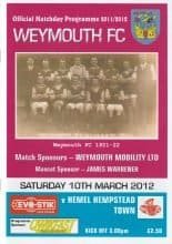 Weymouth v Hemel Hempstead Town 10-Mar-2012