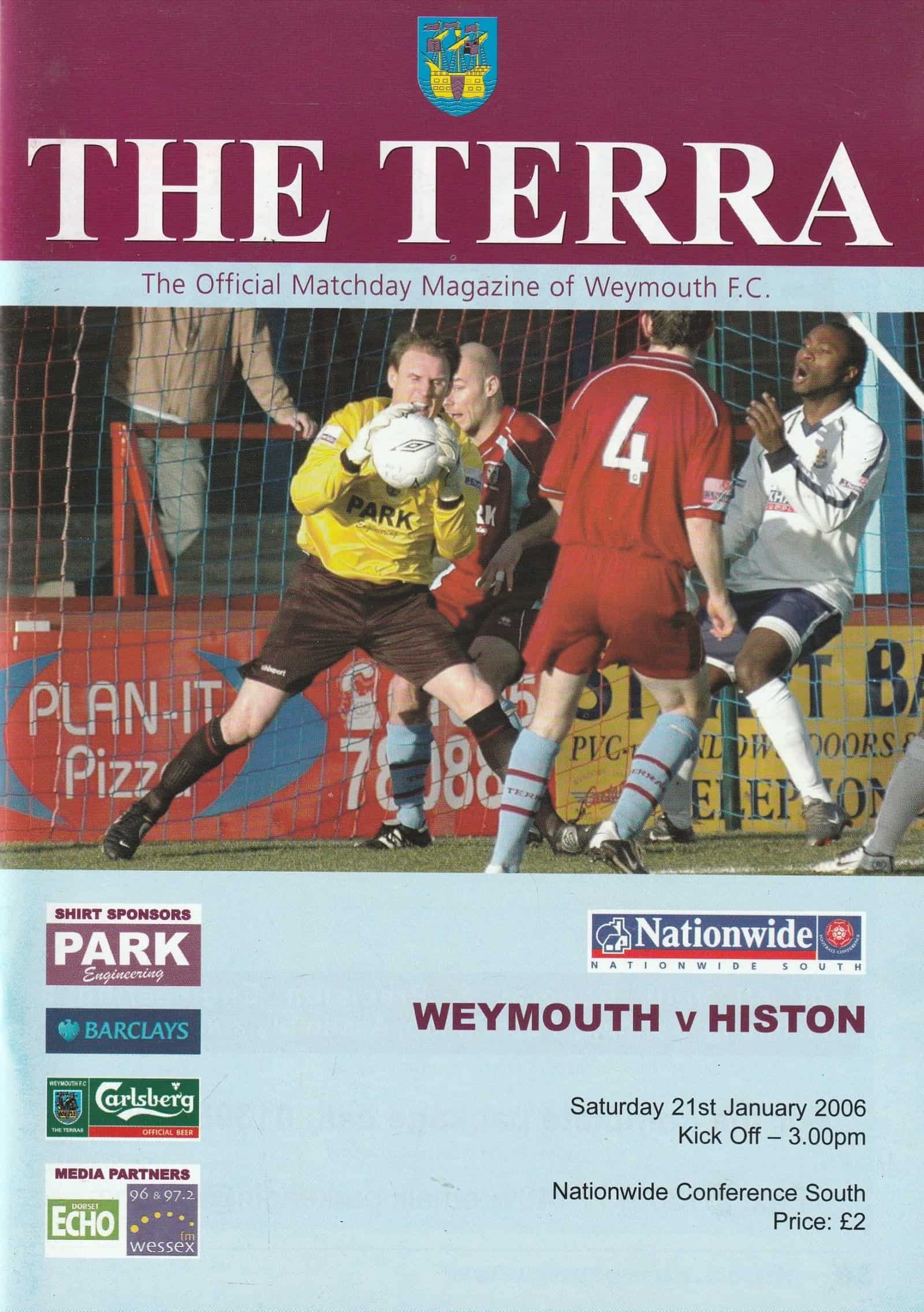 Weymouth v Histon  21-Jan-2006