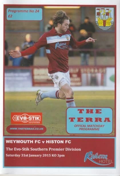 Weymouth v Histon 31-Jan-2015