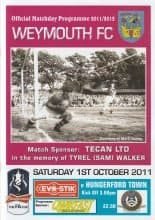 Weymouth v Hungerford Town 01-Oct-2011