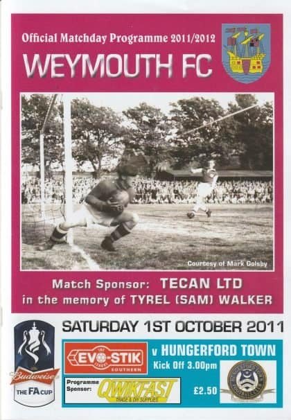 Weymouth v Hungerford Town 01-Oct-2011
