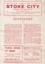 Stoke City v Ipswich Town 26-Oct-1957