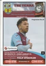 Weymouth v Kings Langley 25-Mar-2017