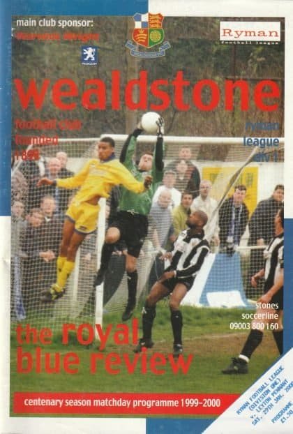 Wealdstone v Leyton Pennant 29-Jan-2000