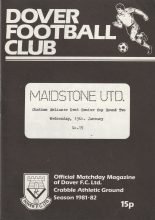 Dover v Maidstone United 13-Jan-1982