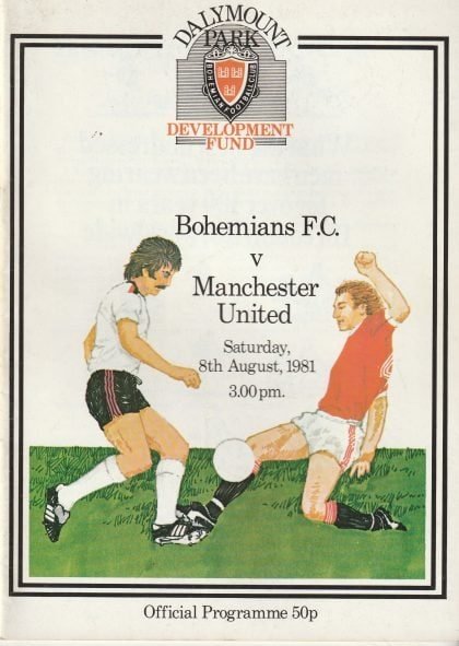 Bohemians Dublin v Manchester United 08-Aug-1981