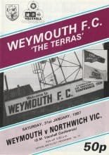 Weymouth v Northwich Victoria 31-Jan-1987