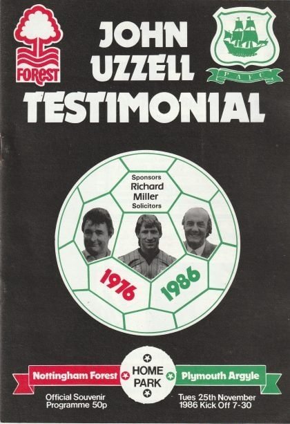 Plymouth Argyle v Nottingham Forest 25-Nov-1986