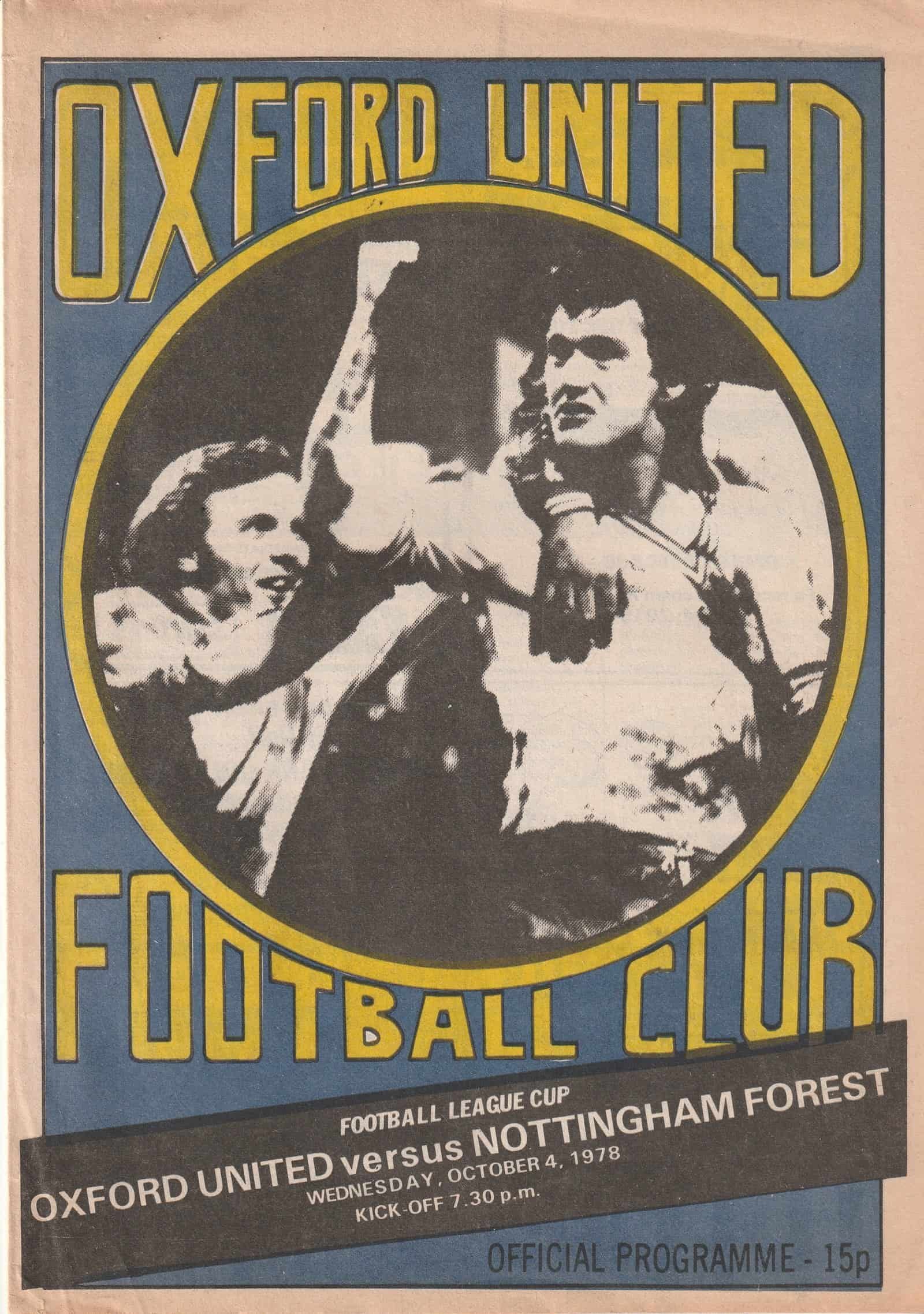 Oxford United v Nottingham Forest 04-Oct-1978