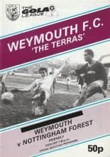 Weymouth v Nottingham Forest 1985-86