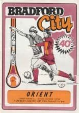 Bradford City v Leyton Orient 14-Jan-1984