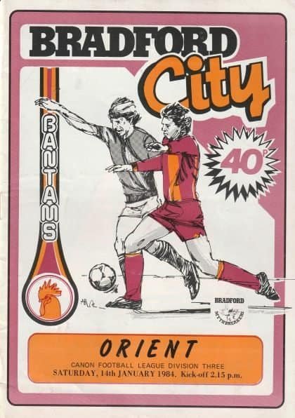 Bradford City v Leyton Orient 14-Jan-1984