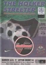 Barrow v Leyton Orient 18-Nov-2000