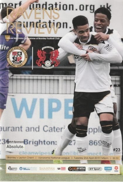 Bromley v Leyton Orient 02-Apr-1019