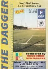 Dagenham & Redbridge v Oxford City 14-Dec-1996