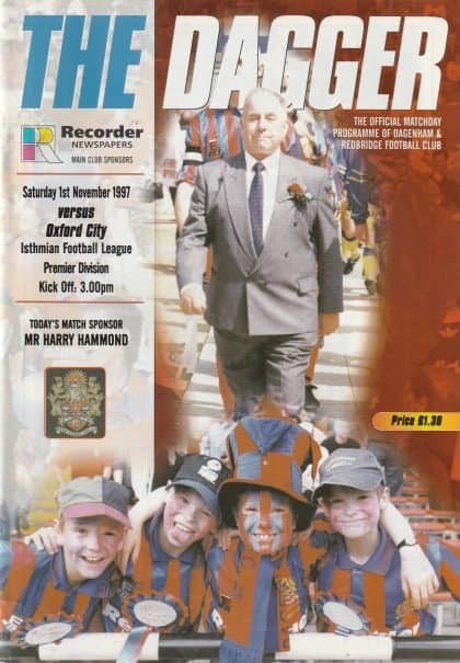 Dagenham & Redbridge v Oxford City 01-Nov-1997
