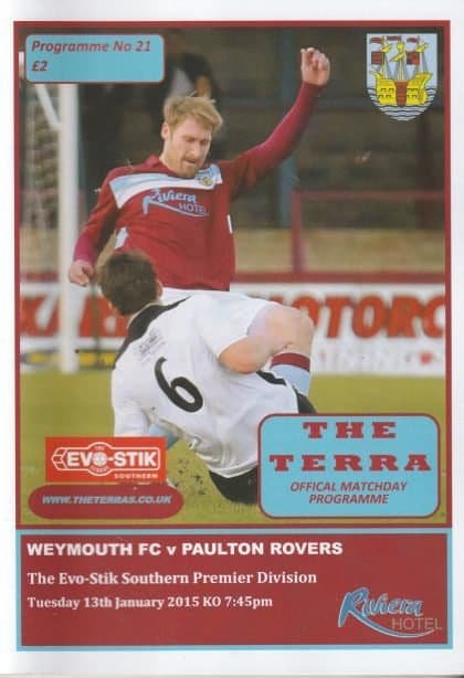 Weymouth v Paulton Rovers 13-Jan-2015