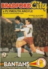 Bradford City v Plymouth Argyle 09-Oct-1982
