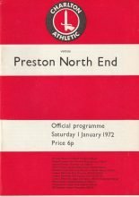 Charlton Athletic v Preston North End 01-Jan-1972