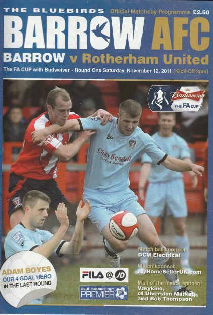 Barrow v Rotherham United 12-Nov-2011