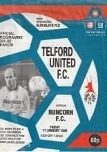 Telford United v Runcorn 17-Jan-1992