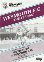 Weymouth v Runcorn 26-Apr-1986