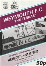 Weymouth v Stafford Rangers 28-Feb-1987