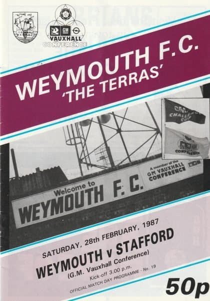 Weymouth v Stafford Rangers 28-Feb-1987