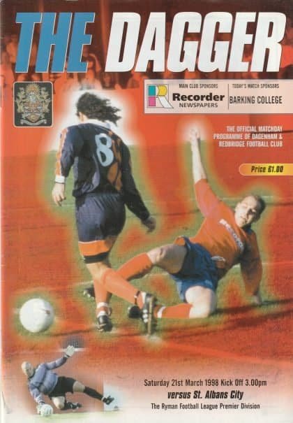 Dagenham & Redbridge v St Albans City 21-Mar-1998