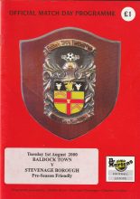 Baldock Town v Stevenage Borough 01-Aug-2000