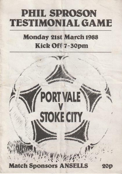 Port Vale v Stoke City 21-Mar-1988