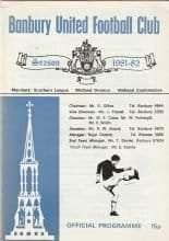 Banbury United v Taunton Town 26-Sep-1981
