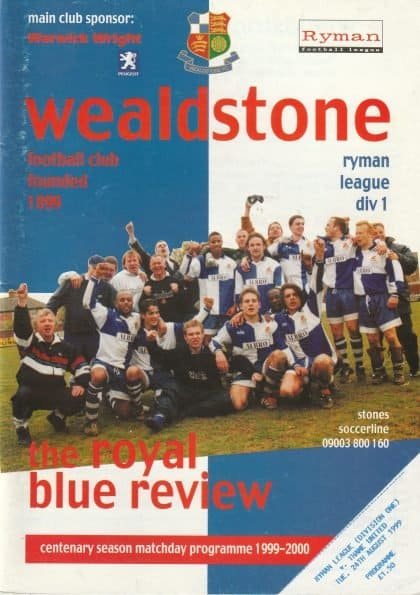 Wealdstone v Thame United 24-Aug-1999