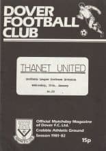 Dover v Thanet United 20-Jan-1982
