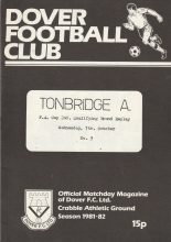 Dover v Tonbridge Angels 07-Oct-1981