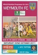 Weymouth v AFC Totton 22-Oct-2011