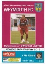 Weymouth v AFC Totton 02-Jan-2012