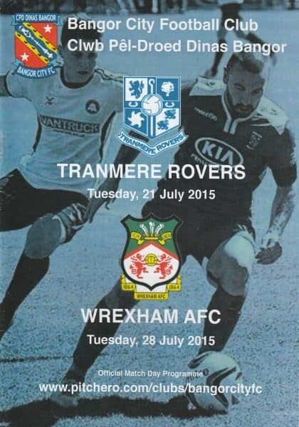 Bangor City v Wrexham 28-Jul-2015