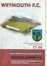 Weymouth v Boston United 01-Apr-2000