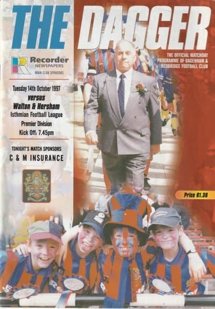 Dagenham & Redbridge v Walton & Hersham 14-Oct-1997