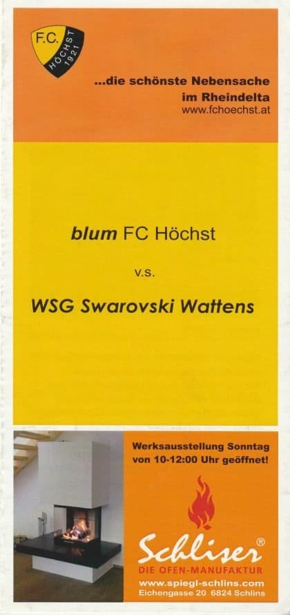 FC Höchst v WSG Swarovski Wattens