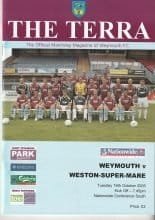 Weymouth v Weston-Super-Mare  18-Oct-2005