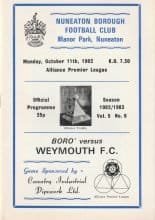Nuneaton Borough v Weymouth 11-Oct-1982