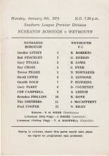 Nuneaton Borough v Weymouth 08-Jan-1979