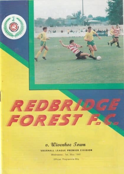 Redbridge Forest v Wivenhoe Town 01-May-1991
