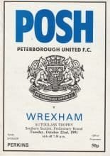 Peterborough United v Wigan Athletic 07-Sep-1991