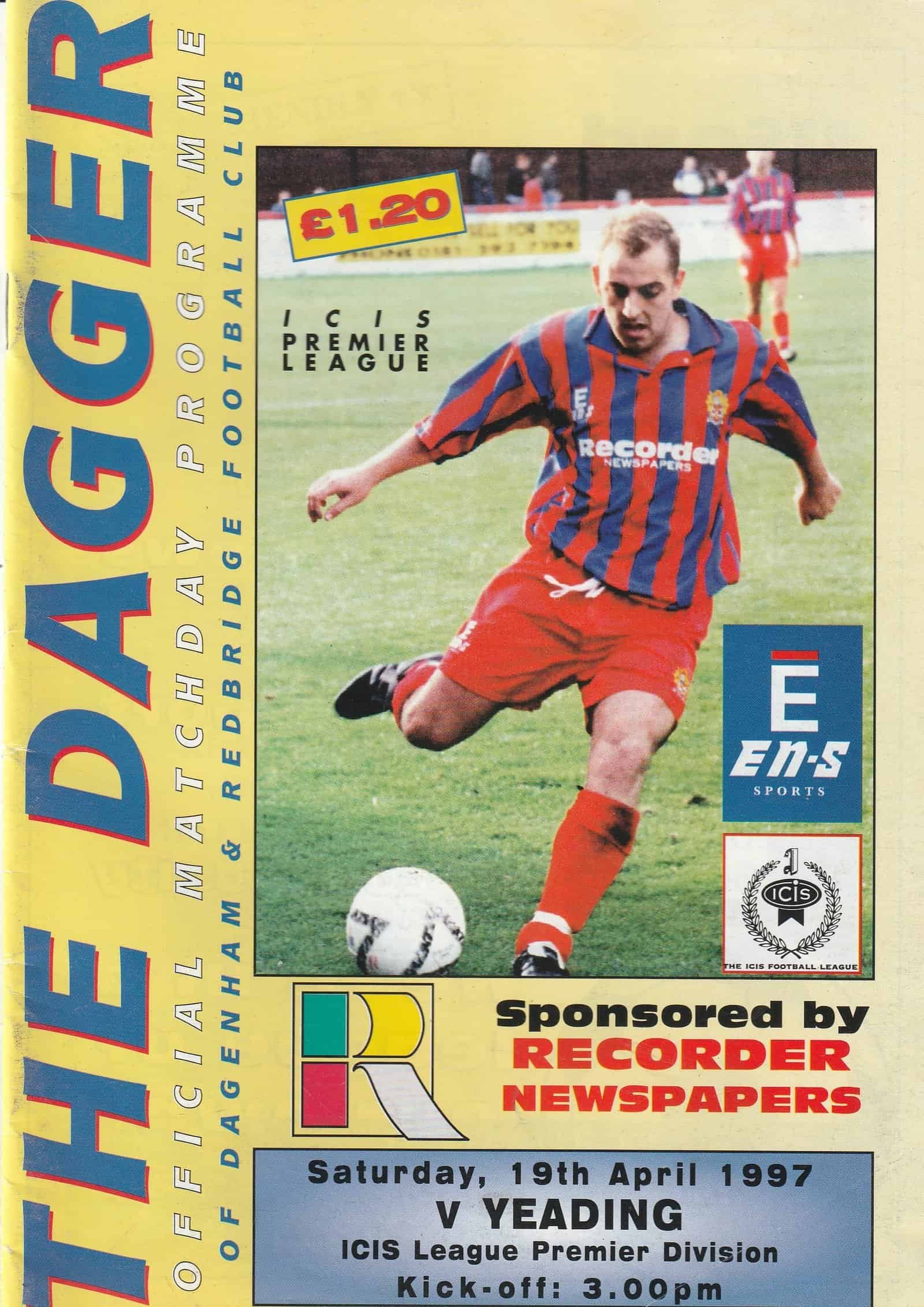 Dagenham & Redbridge v Yeading 19Apr1997