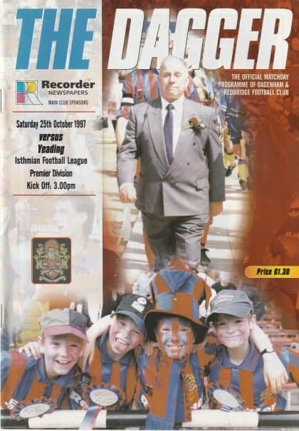 Dagenham & Redbridge v Yeading 25-Oct-1997